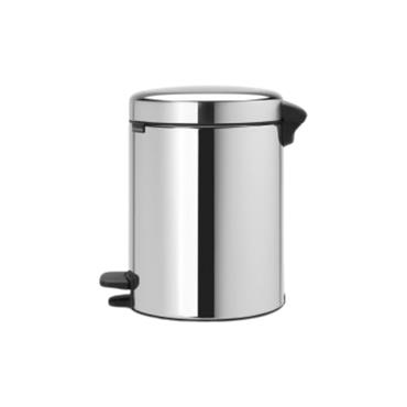 BRABANTIA NEWICON 5LT PEDAL BIN BRILLIANT STEEL