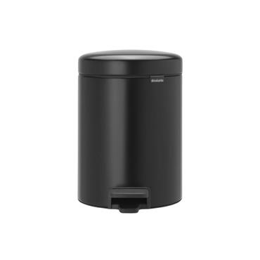 BRABANTIA NEWICON 5LT PEDAL BIN MATT BLACK