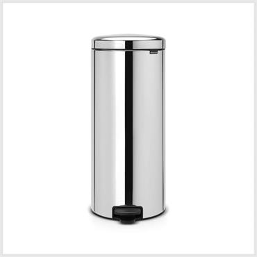 BRABANTIA NEWICON 30LT PEDAL BIN BRILLIANT STEEL