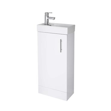 MINIMALIST FLOOR STANDING VANITY UNITY & BASIN