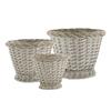 ROUND FRENCH BASKET WITH PLASTIC LINER LARGE
