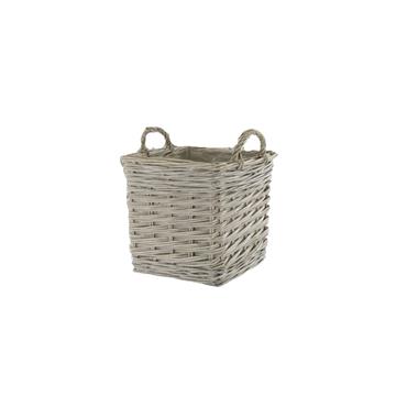 SQUARE FRENCH BASKET WITH PLASTIC LINER SMALL