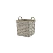 SQUARE FRENCH BASKET WITH PLASTIC LINER SMALL