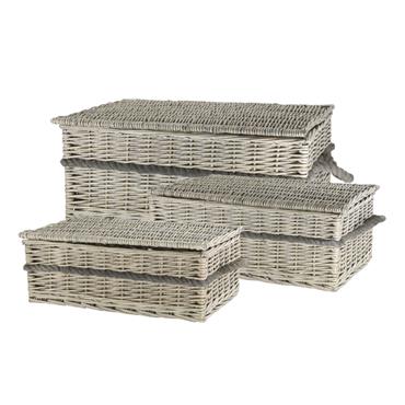 FRENCH HAMPER BASKET WITH ROPE HANDLE LARGE