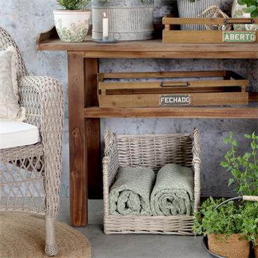 SMALL FRENCH BASKET WITH HANDLES