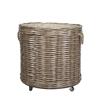 ROUND FRENCH BASKET WITH WHEELS large