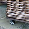 SQUARE FRENCH BASKET WITH WHEELS MEDIUM