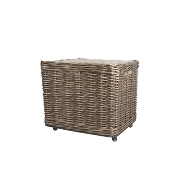 SQUARE FRENCH BASKET WITH WHEELS MEDIUM