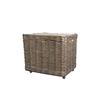 SQUARE FRENCH BASKET WITH WHEELS MEDIUM