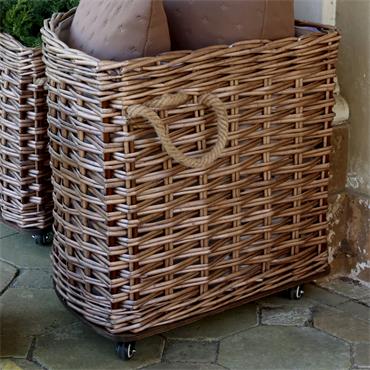 CORNER FRENCH BASKET WITH WHEELS LARGE