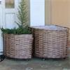 CORNER FRENCH BASKET WITH WHEELS LARGE