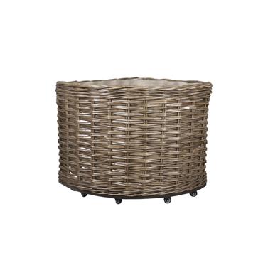 CORNER FRENCH BASKET WITH WHEELS SMALL