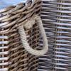 RECTANGLE FRENCH BASKET WITH WHEELS LARGE