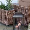 RECTANGLE FRENCH BASKET WITH WHEELS LARGE