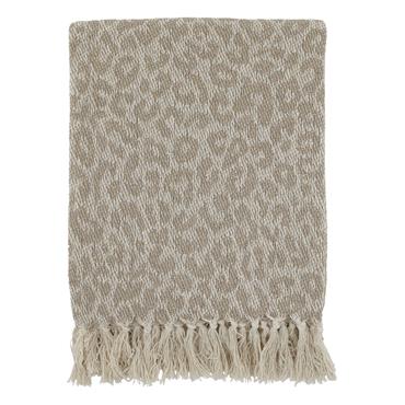 LEOPARD AIX THROW OF SURPLUS YARN 150CM