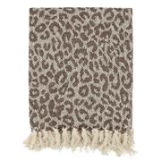 LEOPARD AIX THROW OF SURPLUS YARN 150CM