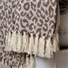 LEOPARD AIX THROW OF SURPLUS YARN 150CM