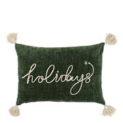 HOLIDAYS GREEN CUSHION