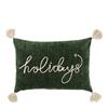 HOLIDAYS GREEN CUSHION
