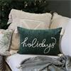 HOLIDAYS GREEN CUSHION