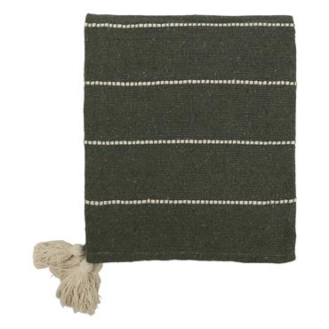 GREEN STRIPE AIX THROW 150CM