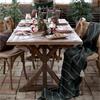GREEN STRIPE AIX THROW 150CM