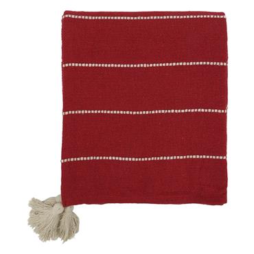 RED STRIPE AIX THROW 150CM
