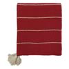 RED STRIPE AIX THROW 150CM