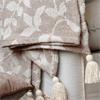 LEAF PRINT AIX THROW OF SURPLUS YARN 150CM