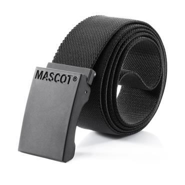 MASCOT BLACK ELASTIC BELT WITH ADJUSTABLE BUCKLE