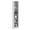 BASIC BOOKCASE 4 SHELVES WHITE W406xH2032mm