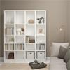 BASIC BOOKCASE 4 SHELVES WHITE W406xH2032mm