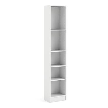 BASIC BOOKCASE 4 SHELVES WHITE W406xH2032mm
