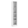 BASIC BOOKCASE 4 SHELVES WHITE W406xH2032mm