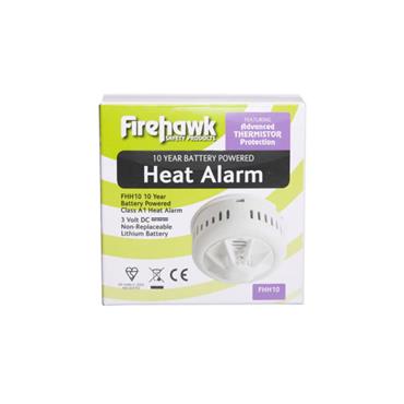 FIREHAWK 10 YEAR BATTERY HEAT ALARM