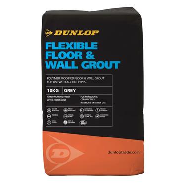DUNLOP FLEXIBLE GREY GROUT 10KG