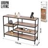 SHELF UNIT WOOD & METAL H76CM