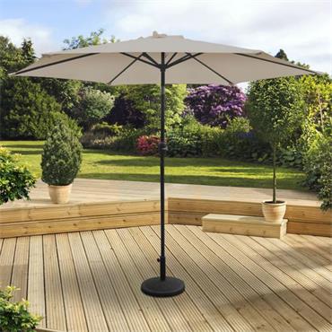 PARASOL ALUMINUM 3M CRANK & TILT BEIGE