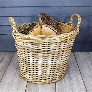 KUBU LOG BASKET ROUND XL