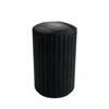 MINAS SWING BIN 3LTR BLACK RIBBED