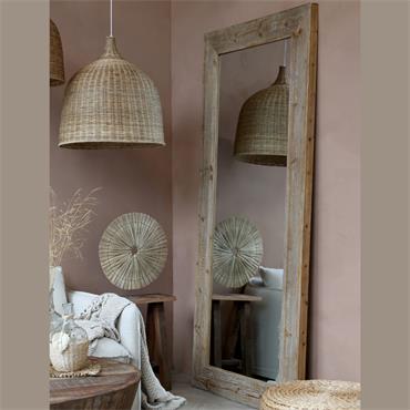 MIRROR IN WOOD FRAME H210CM