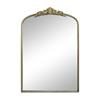 MIRROR WITH DECOR BRASS H91CM
