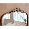 MIRROR WITH DECOR BRASS H91CM