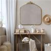 ANTIQUE BRASS MIRROR WITH DECOR EDGE