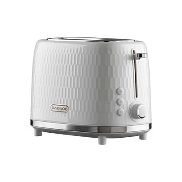 Daewoo Toaster 2 Slice Hive White