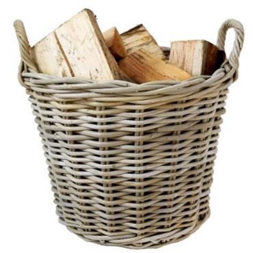 MANSION KUBU LOG BASKET ROUND XL