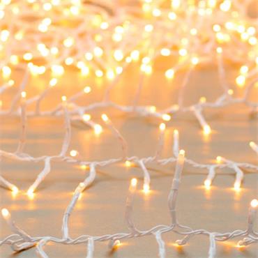 1000 CLUSTER LIGHTS WARM WHITE LIGHT WHITE CABLE