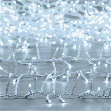 1000 CLUSTER LIGHTS WHITE LIGHT WHITE CABLE