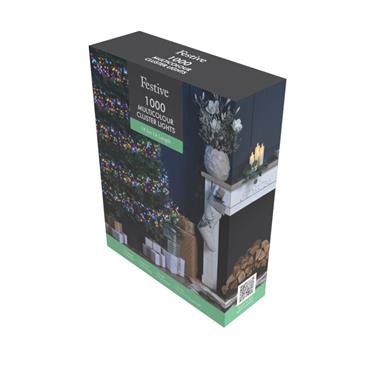 1000 CLUSTER LIGHTS MULTI COLOURED LIGHT