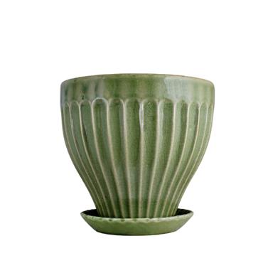 ANNA POT DARK GREEN 21CM